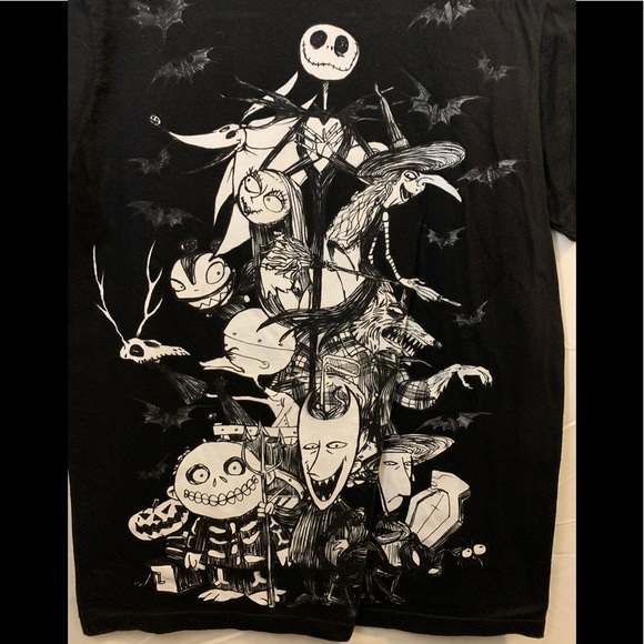 The Nightmare Before Christmas black tshirt - Picture 2 of 4